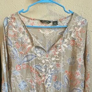 Soft comfy boho long sleeve shirt